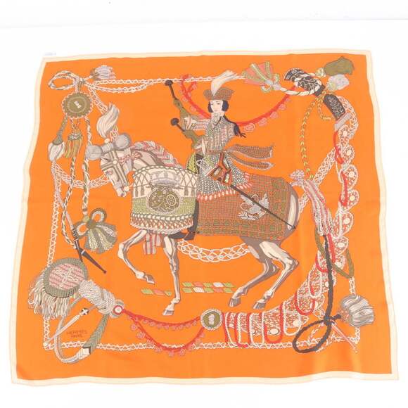 HERMES Accessories - Hermes Hermès Carré 90 Le Timbalier Timpani Player Scarf Silk C Mark Stole fo...